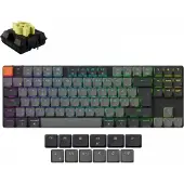 Keychron K1v6 Low Profile QMK Langaton Näppäimistö [Gateron Banana] - Vaaleanha