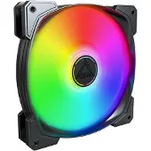 Montech HP140 ARGB PWM, Tuuletin, 14 cm, 1760 RPM, Musta (HP140 ARGB PWM Black)