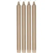 Scandi Essentials Ambiance kruununkynttilä 4-pakkaus 27 cm Hiekka