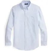 Ralph Lauren for man. 710B22588002 Blue Custom Fit striped linen shirt (XL), Casual, Long sleeve