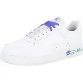 Nike Matalavartiset tennarit 'Air Force 1 '07' vihreä / violetinsininen / valkoinen