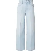 Calvin Klein Jeans Farkut 'Whiskered Wide Leg' vaaleansininen