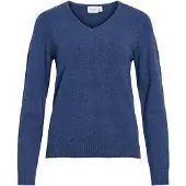 Vila Ril Knit V-aukkoinen Neulepaita