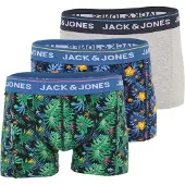Jack & Jones Bokserishortsit 'JACCODY' tummansininen / meleerattu harmaa / ruohonvihreä / musta