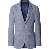 Hackett London for man. HM4400169 British blue Jacket (38/32), Cotton, Classic