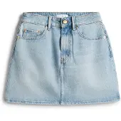 Tommy Hilfiger Mini Skirt Cam Light Hw - Blue - XL