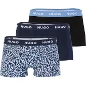 HUGO Bokserishortsit laivastonsininen / vaaleansininen / musta / valkoinen