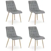 Hobby Hall 4 ruokatuolin setti Split, 88x46x40 cm, harmaa