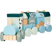 Simba Wooden Block Train Panda 16 pieces.