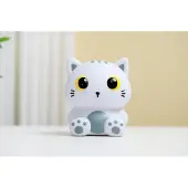 Itotal Grey Cat-13.2 × 10 × 16 Cm Lamppu