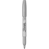 Sharpie Metallinhohtoiset -maalitussit | Kapea kärki | Hopea | 12 kpl