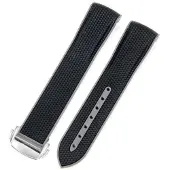 INF Omega x Swatch MoonSwatch Planet - Musta silikoniranneke 20.5cm 20mm DarkGrey