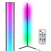 INF LED-lattiavalaisin kulmavalaisin RGB väriä vaihtava musta