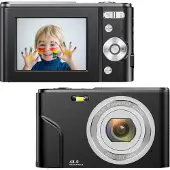 INF Digikamera 1080P 48 megapikseliä 16x zoom Black