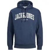 Jack & Jones Collegepaita 'JJEJosh' laivastonsininen / valkoinen