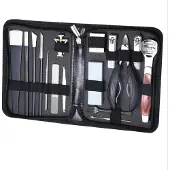 INF Professional 17-Piece Ingrown Toenail Set with Black 66 Pliers