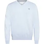 Gant Classic Cotton V-Neck - Blue - XXXL