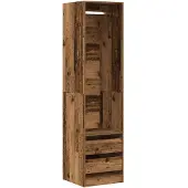 vidaXL Vaatekaappi vanha puu 50x50x200 cm tekninen puu