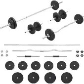 vidaXL Käsi- ja levypainosarja 30 kg