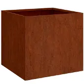 vidaXL Kukkalaatikko 32x30x29 cm Corten teräs