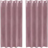 vidaXL Pimennysverhot 2 pcs Tumma vaaleanpunainen 140 x 175 cm Sametti
