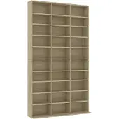 vidaXL CD-hylly Sonoma-tammi 102x23x177,5 cm tekninen puu