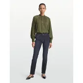 Filippa K Stand Collar Blouse - Green - 34