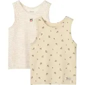 Liewood Topit - 2 kpl - Faris - Mini Peach Sea Shell/Stripe - - 7-8 v (122-128) - Hihattomat paidat