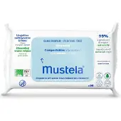 Mustela Compostable at Home Cleansing Wipes Perfume Free puhdistavat pyyhkeet hajusteeton syntymästä lähtien 60 kpl