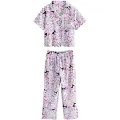 Next Yöpuku 'Hello Kitty' laventeli / roosa / musta / valkoinen