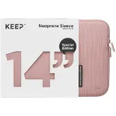Keep 14" Neoprene/textile suojatasku kannettavalle (Rose Elegance)