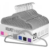 Hobby Hall Velour vaateripustimet, 20 kpl.