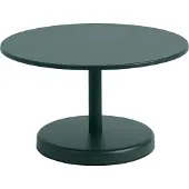 Muuto Linear Steel sohvapöytä Tummanvihreä, Ø70×40 cm