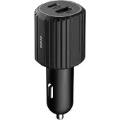 Unisynk Dual USB-C/A 72 W autolaturi, musta