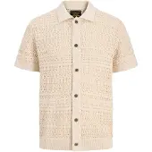 Jack & jones Premium Neuletakki 'JPRBluhamilton' vaaleabeige