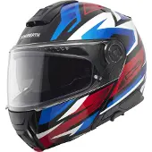 Schuberth C5 Zenith Flip-Up Kypärä Valkoinen/Sininen/Punainen unisex, size 63