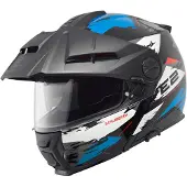 Schuberth E2 Trail Flip-Up Kypärä Valkoinen/Sininen/Punainen unisex, size 65