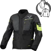 Macna Flexodus Nighteye Miesten Tekstiilitakki Harmaa/Musta/Keltainen Miehet, size L