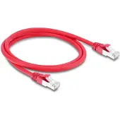 DeLOCK 81184, 1 m, Cat6a, S/FTP (S-STP), RJ-45, RJ-45, Punainen