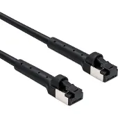 DeLOCK 80940, 1 m, Cat8.1, U/FTP (STP), RJ-45, RJ-45, Musta