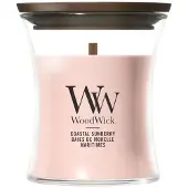 Woodwick Coastal Sunberry tuoksukynttilä sisältää puusydämen 85 g