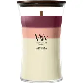 Woodwick Trilogy Lush Nectar tuoksukynttilä sisältää puusydämen 610 g