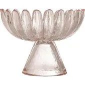 Bloomingville Nalu Pedestal Bowl Ø13 Cm - Tarjoiluvadit Lasi Rose - 82068719