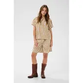 Saint tropez Zalindasz Ss Blouse - Brown - M