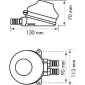 PLASTIMO Alumiini Jalkapumppu