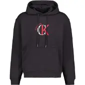 Calvin Klein Jeans Collegepaita grenadiini / musta / valkoinen