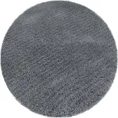 Strado Alpaca pyöreä matto 120x120 cm, harmaa - pehmoinen, pehmeä olohuoneeseen ja makuuhuoneeseen