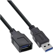 Intos InLine 2.0 m USB 3.0 A - A jatkokaapeli
