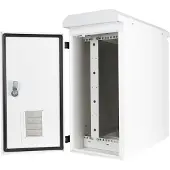 Deltaco – 19" cabinet, 6U, 600x280x600mm, vertical mounting, IP55, white (19-5606WP)