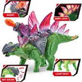 Zuru Valo-ja äänitehosteilla Varustettu Stegosaurus-dinosaurushahmo 37x23x11 Cm